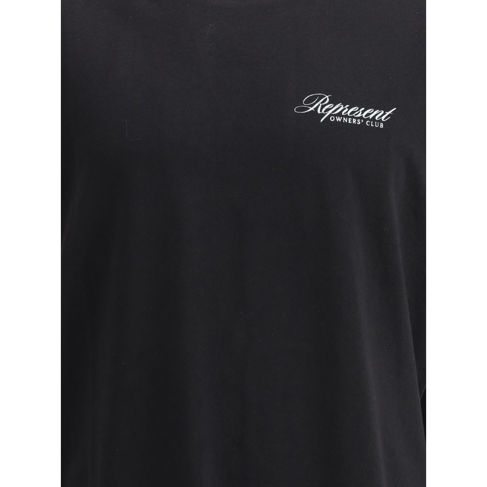 Represent Black Cotton T-Shirt Represent