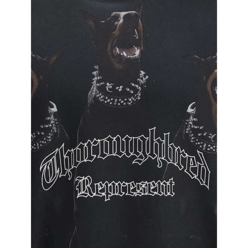 Represent Black Cotton Sweatshirt Represent