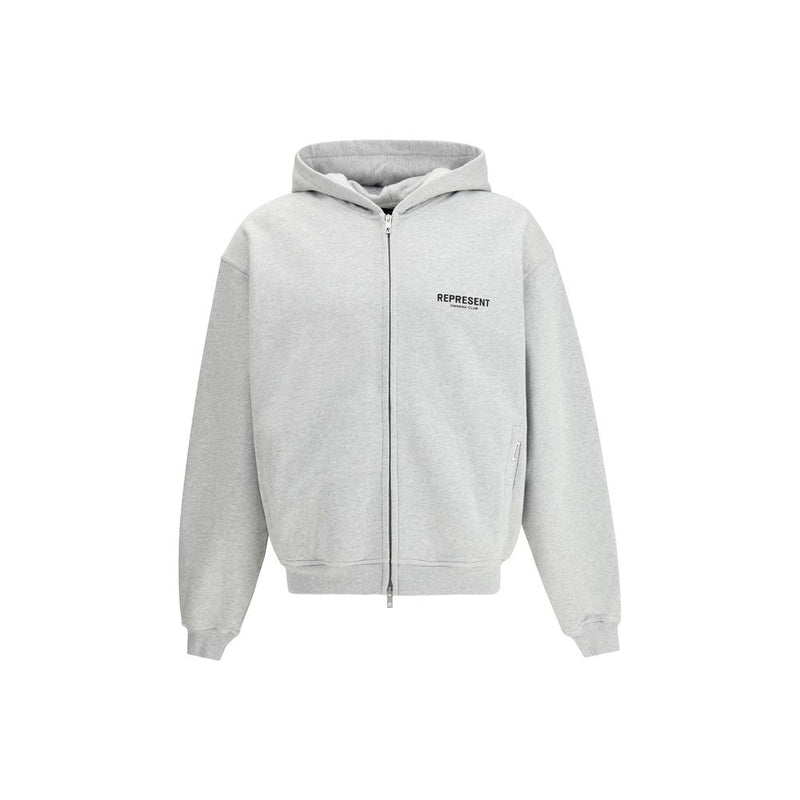 Represent Gray Cotton Sweatshirt Represent