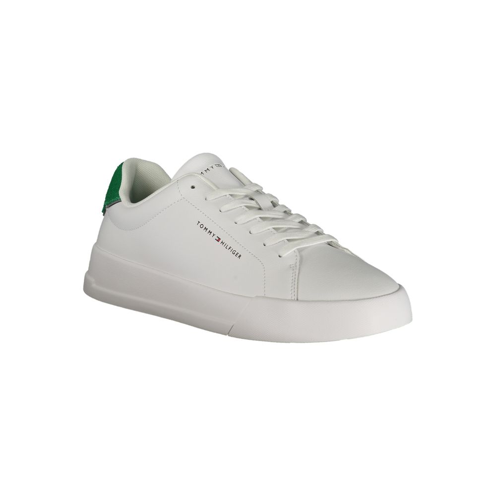 Tommy Hilfiger White Polyurethane Men Sneaker Tommy Hilfiger