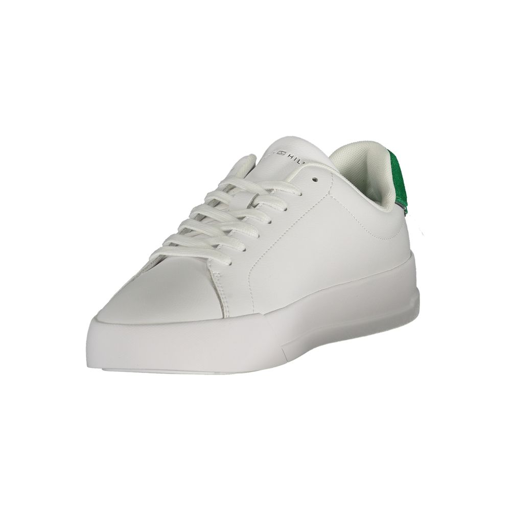 Tommy Hilfiger White Polyurethane Men Sneaker Tommy Hilfiger