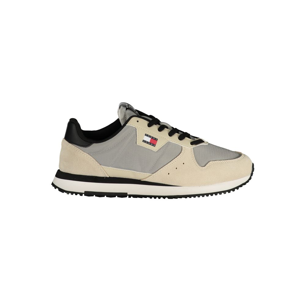Tommy Hilfiger Grigio Leather Men Sneaker Tommy Hilfiger