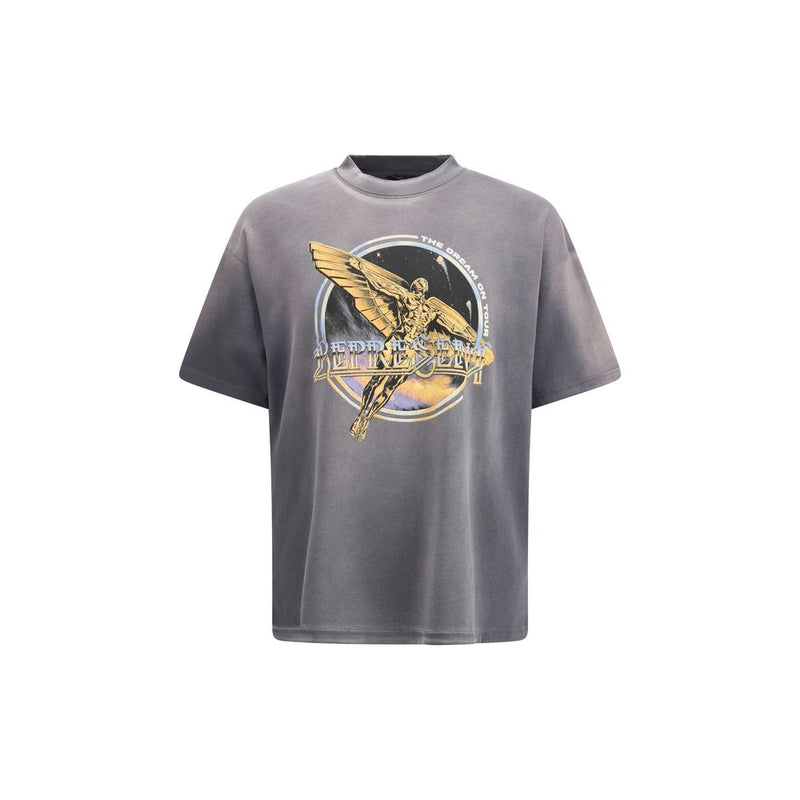 Represent Gray Cotton T-Shirt Represent