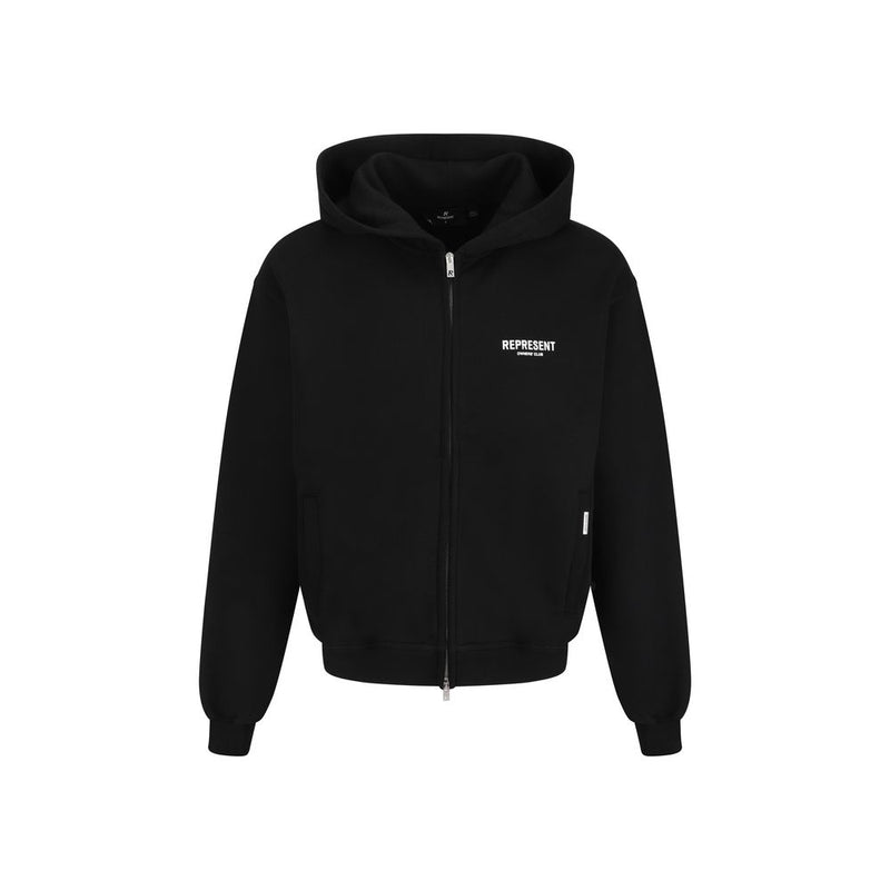 Represent Black Cotton Sweatshirt Represent
