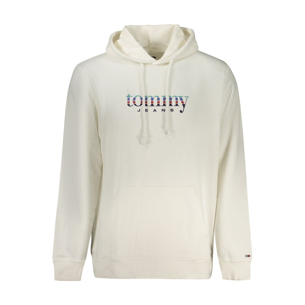 Tommy Hilfiger White Cotton Men's Hoodie Tommy Hilfiger