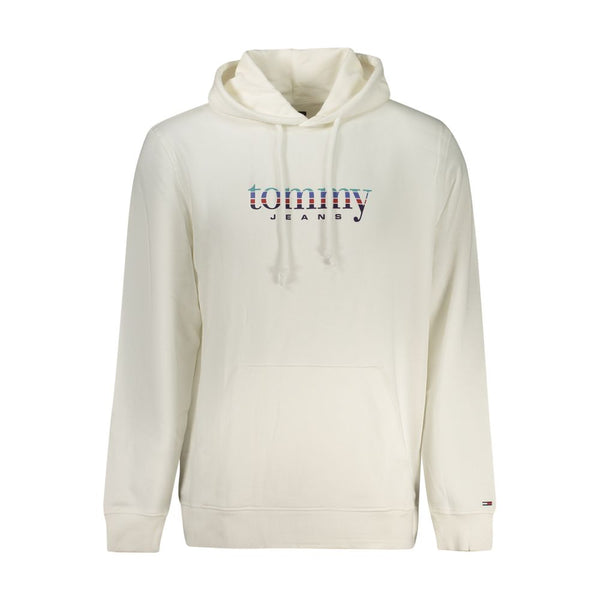 Tommy Hilfiger White Cotton Men's Hoodie Tommy Hilfiger