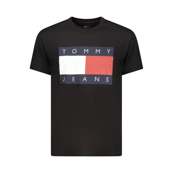 Tommy Hilfiger Nero Cotton Men's T-Shirt Tommy Hilfiger