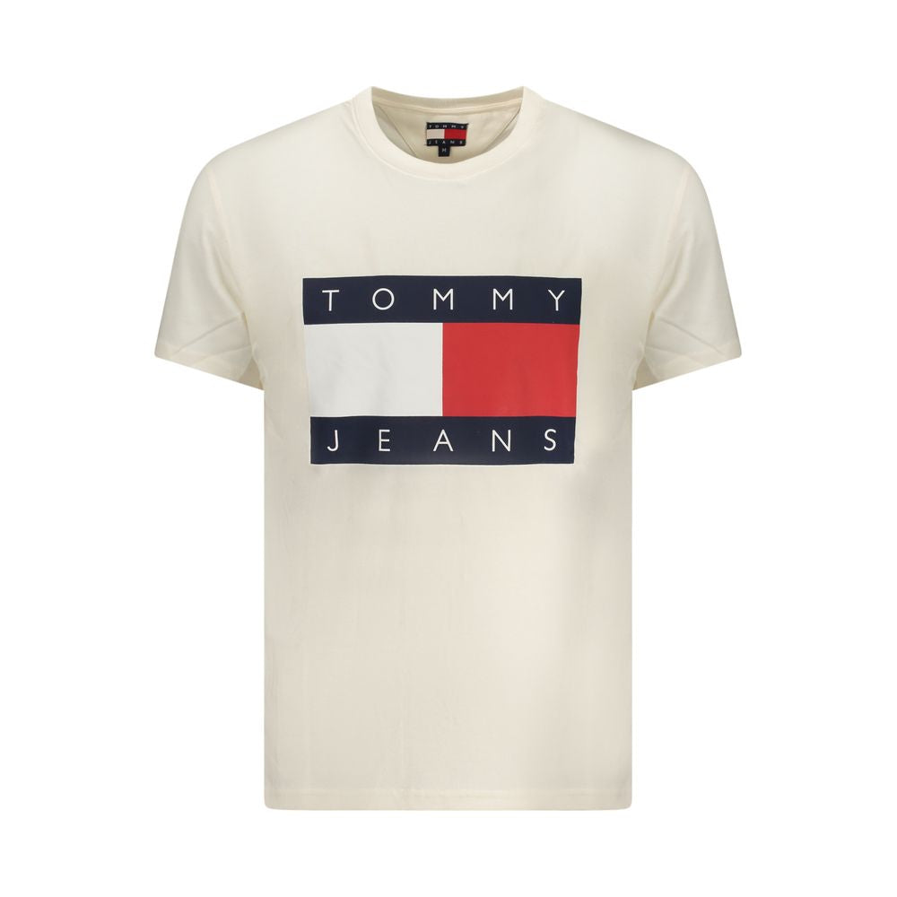 Tommy Hilfiger Bianco Cotton Mens T-Shirt Tommy Hilfiger