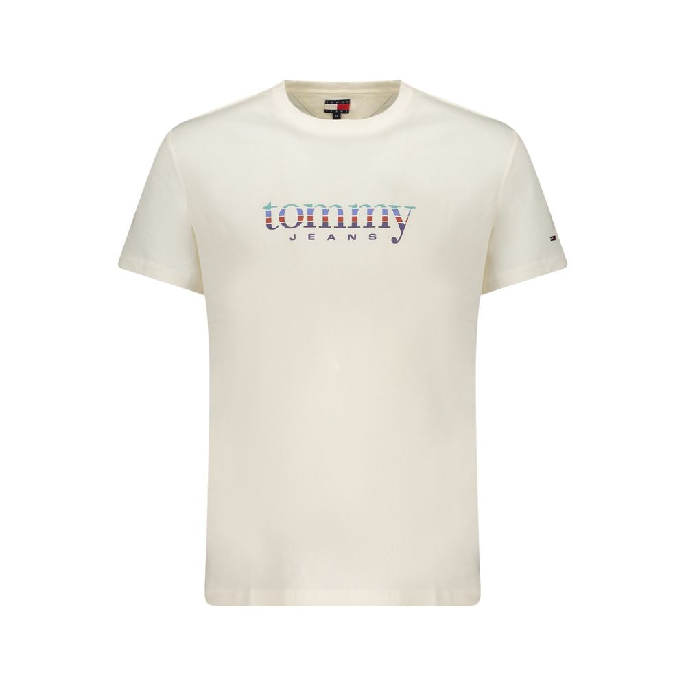 Tommy Hilfiger Bianco Cotton Men's T-Shirt Tommy Hilfiger