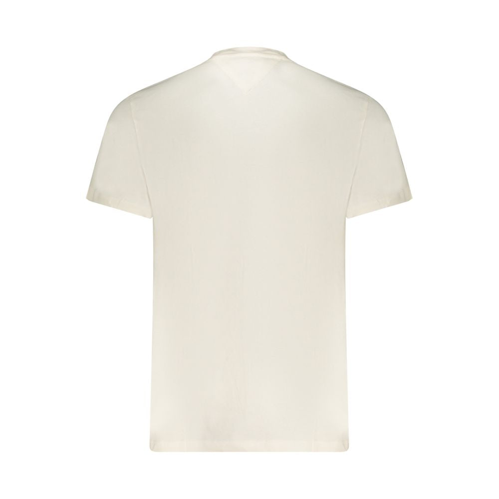Tommy Hilfiger Bianco Cotton Men's T-Shirt Tommy Hilfiger