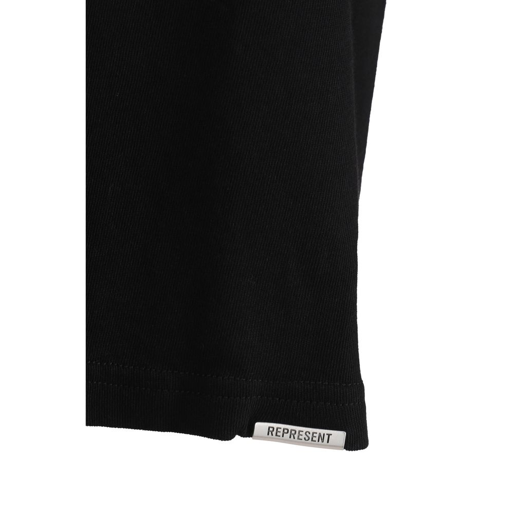 Represent Black Cotton T-Shirt Represent