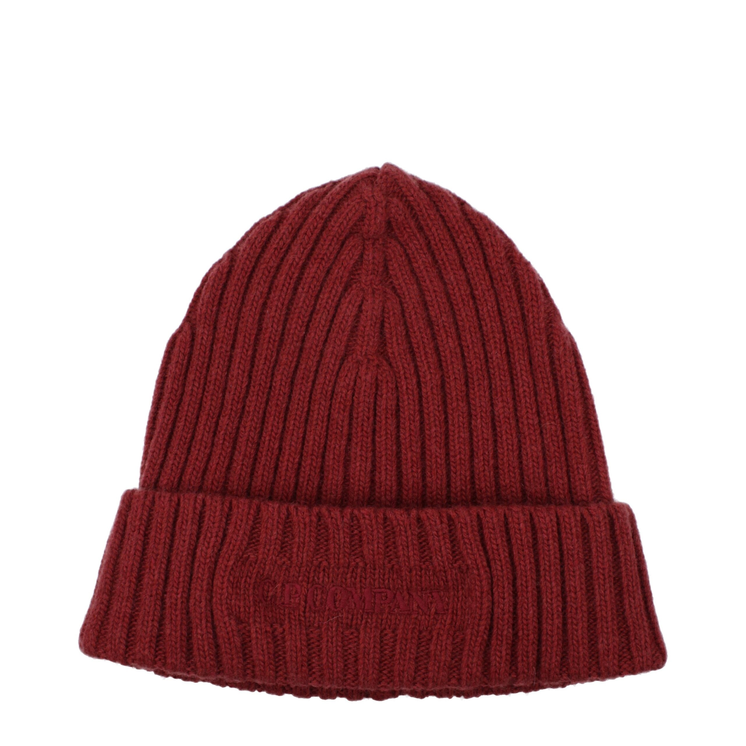 C.P. Company Red Wool Beanie C.P. Company