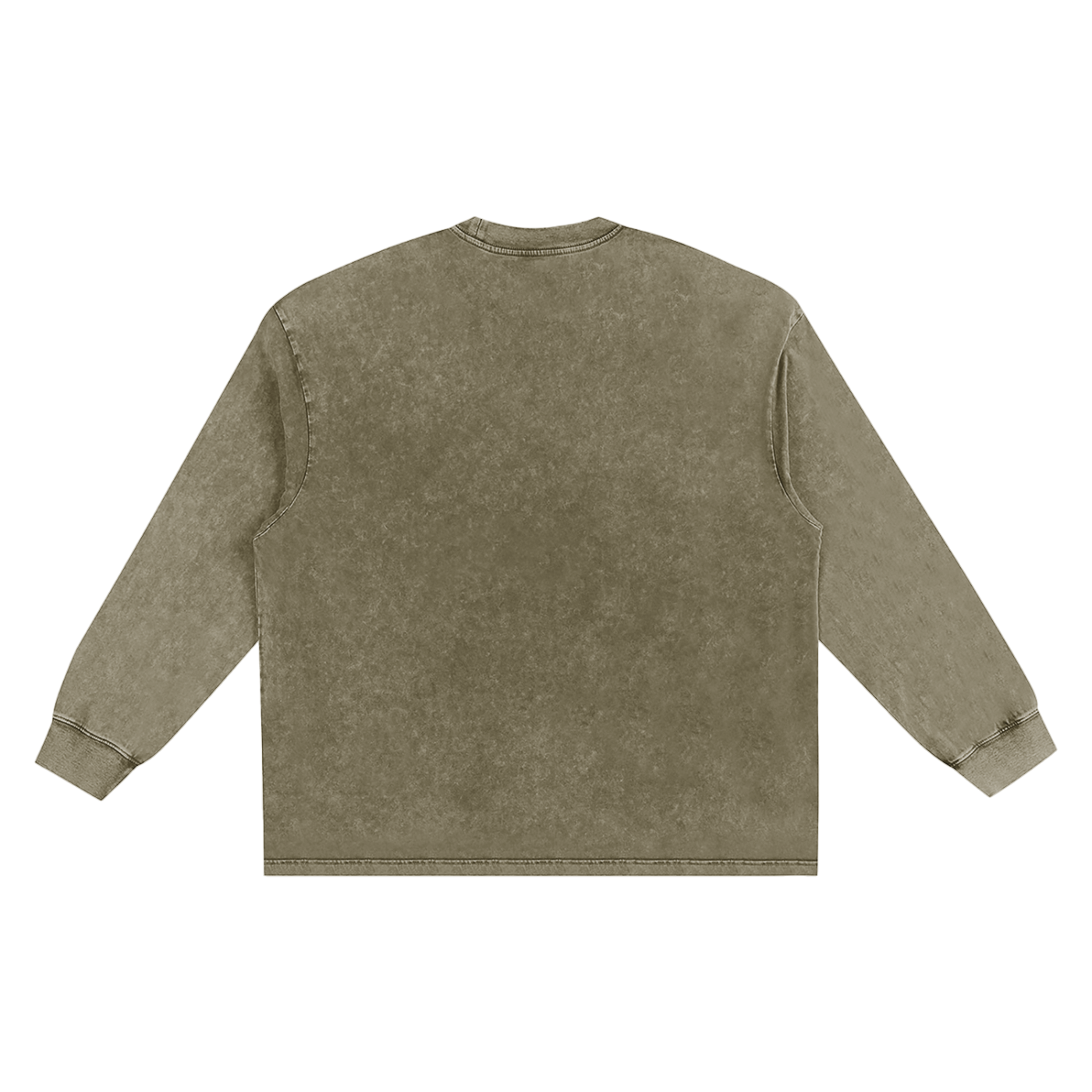 Cranberry's CBY CLE Stacked Graffiti Snow Wash Frayed Long Sleeve Tee