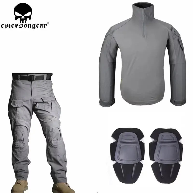 Emersongear Tactical G3 Uniform Sets NEW Mens Camouflage Suits Outdoor Hunting Shirt Pants Tops Duty Cargo Trouser AOR1