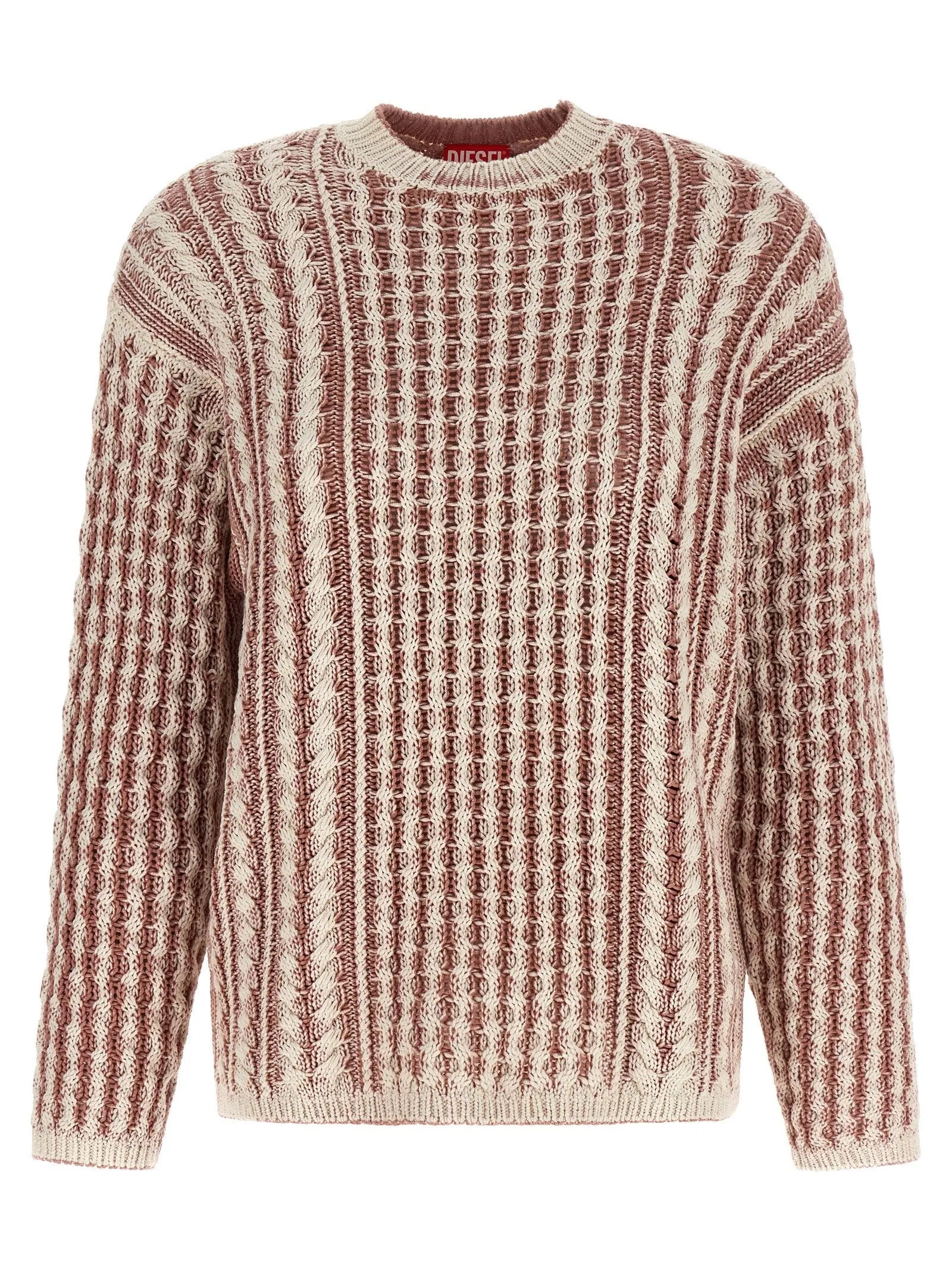 Diesel K-Moise Cable Knit Cotton Sweater Diesel