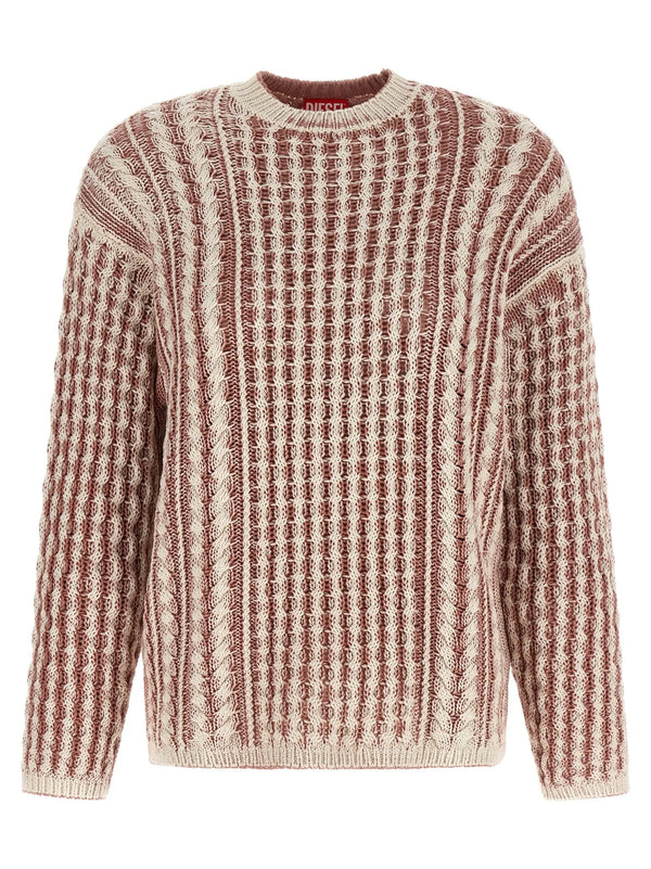 Diesel K-Moise Cable Knit Cotton Sweater Diesel
