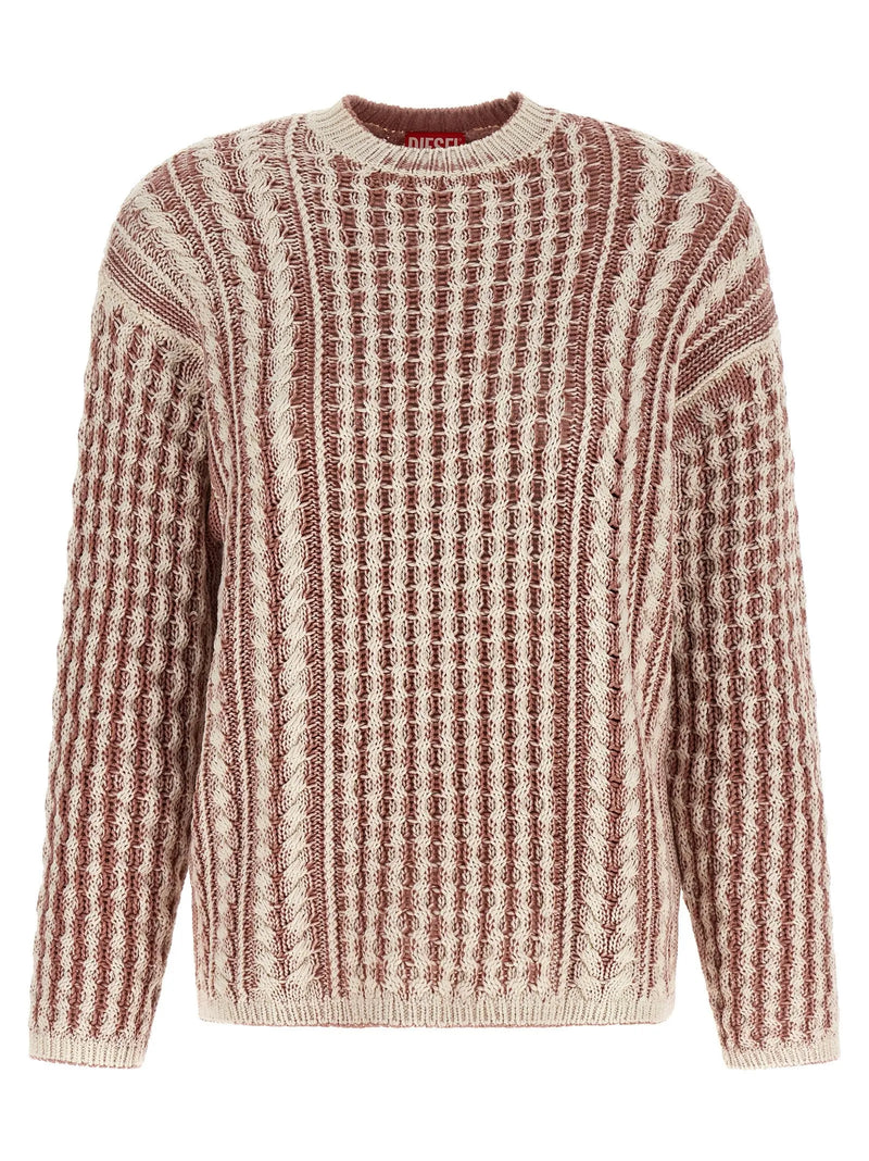 Diesel K-Moise Cable Knit Cotton Sweater Diesel