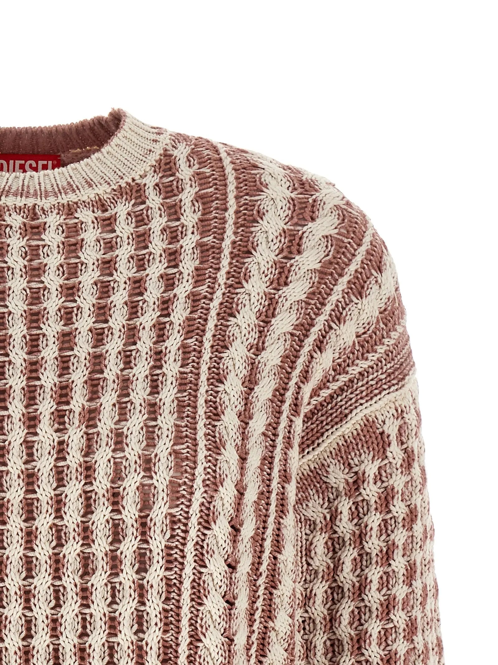 Diesel K-Moise Cable Knit Cotton Sweater Diesel