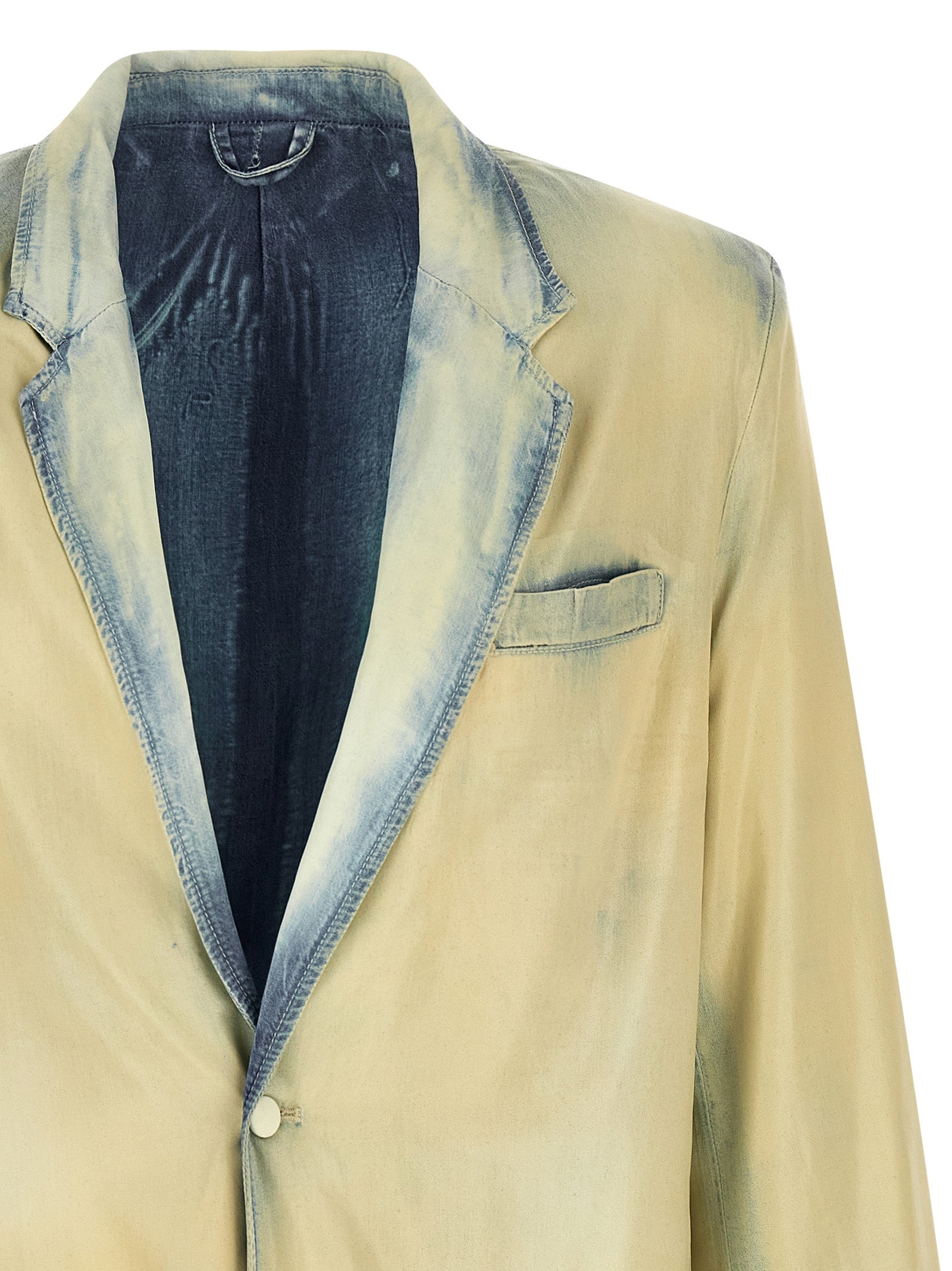 Diesel D-Nivale X-Ray Bleached Lyocell Blazer