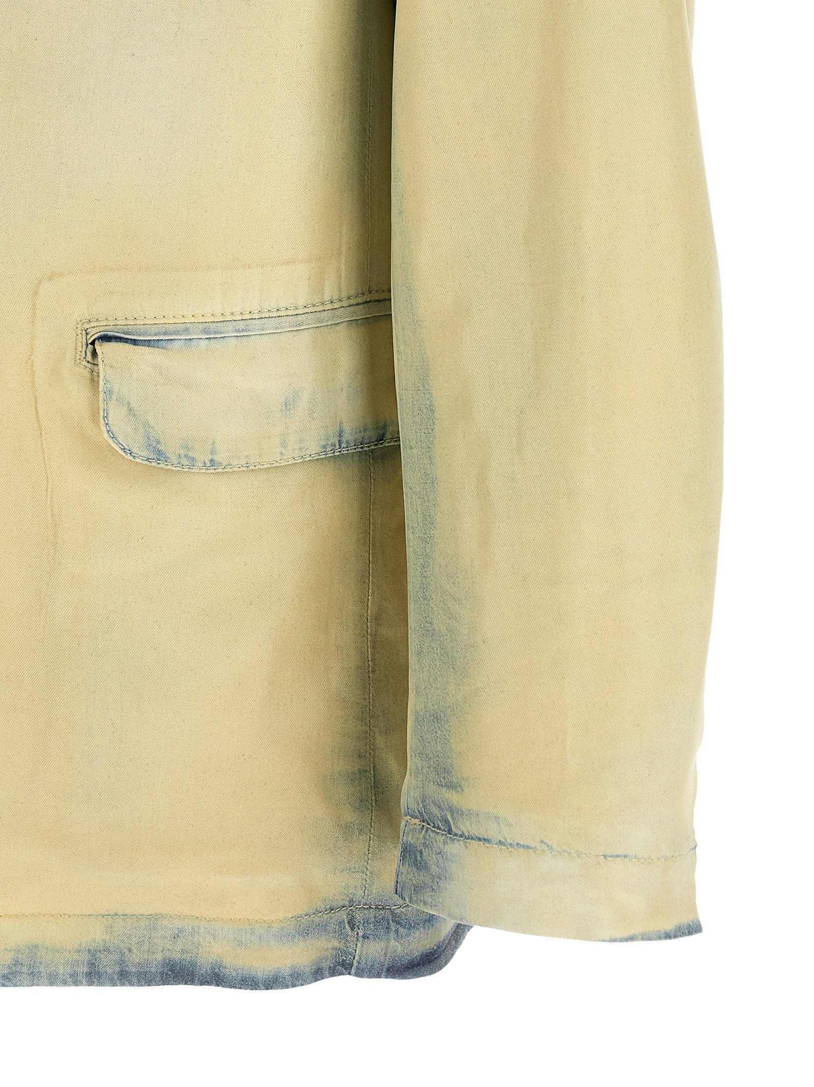 Diesel D-Nivale X-Ray Bleached Lyocell Blazer