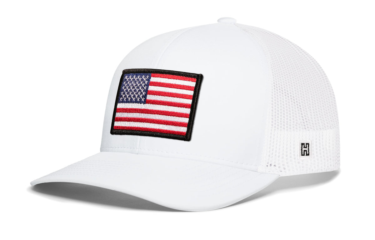 American Flag Trucker Hat — USA Snapback Haka Hat