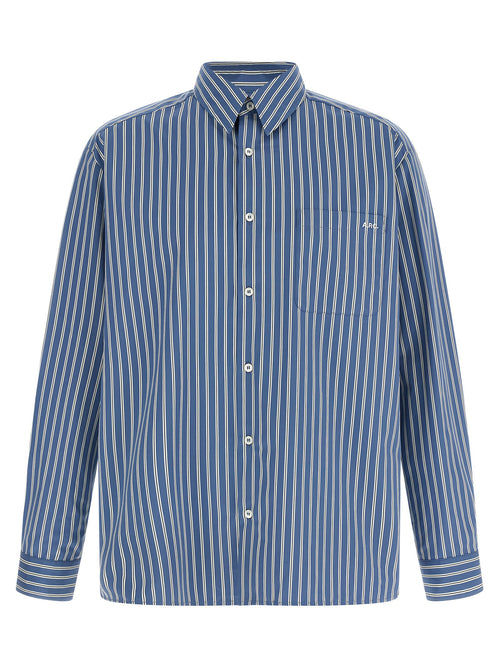 A.P.C. Malo Shirt — Stripe Cotton Poplin A.p.c.