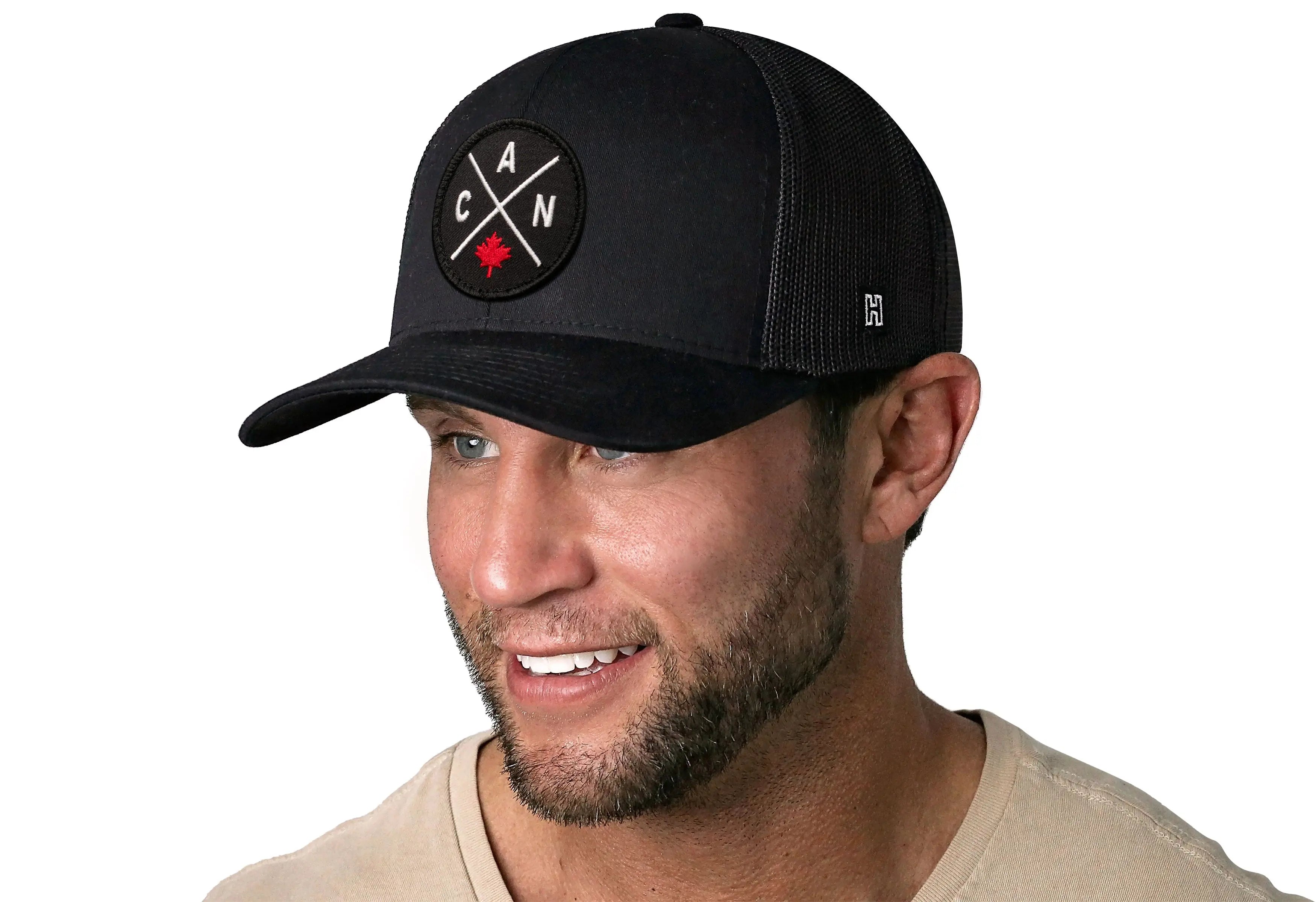 Canada Trucker Hat  |  Black CAN X Snapback Haka Hat