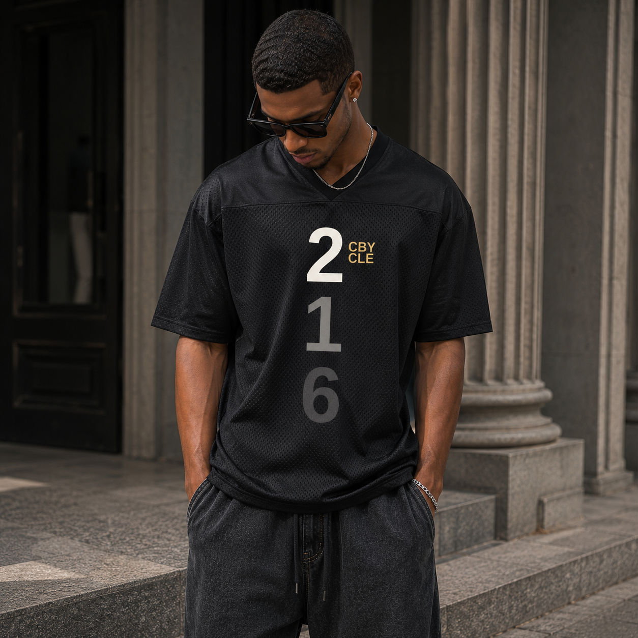 CBY CLE 216 Stacked Fade Soccer Jersey