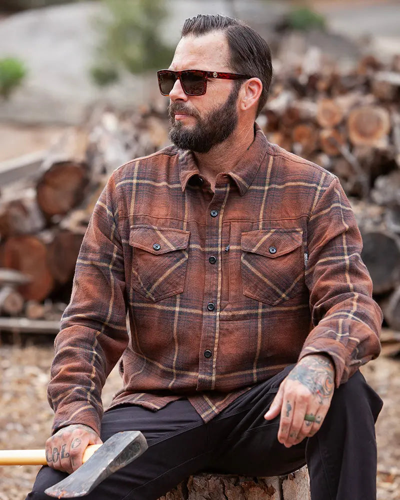 Destroyer Flannel - Burnt Brown Off The Grid Surplus
