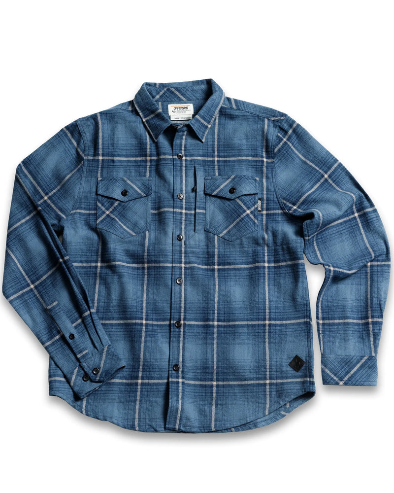 Destroyer Flannel - Pale Blue Off The Grid Surplus
