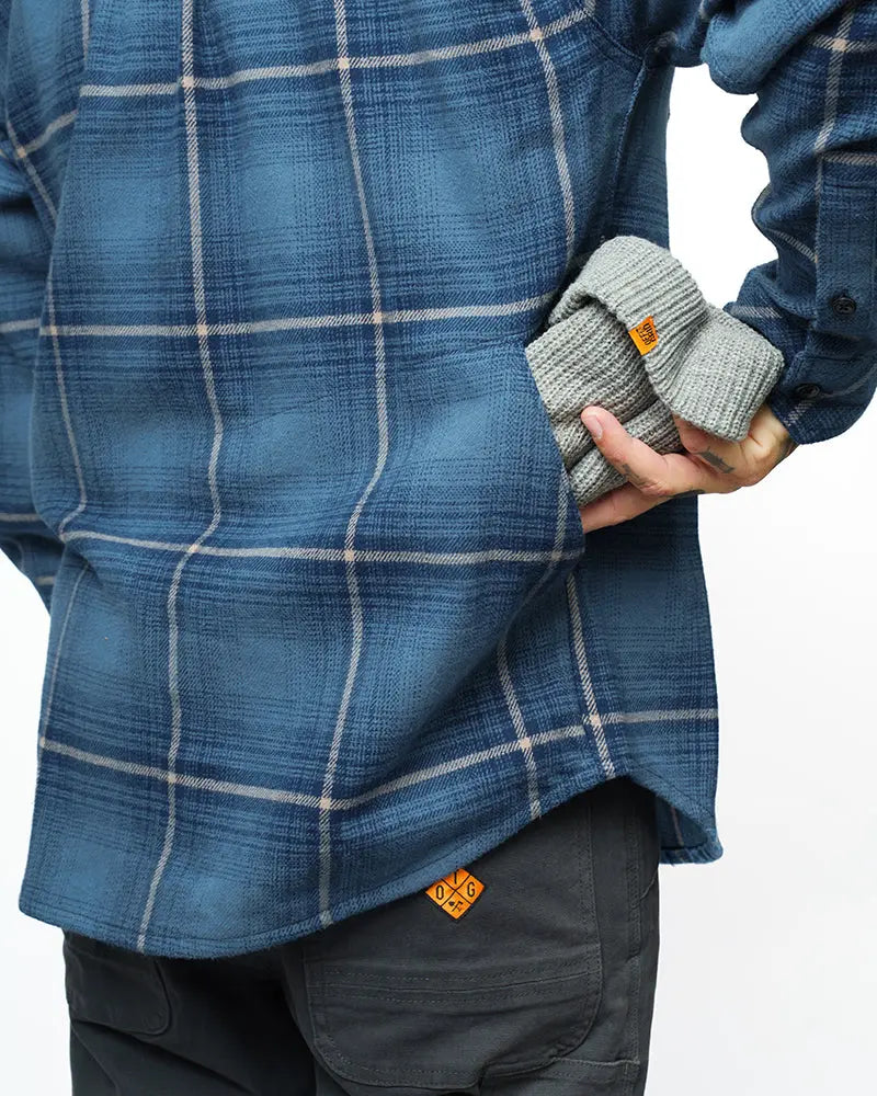 Destroyer Flannel - Pale Blue Off The Grid Surplus