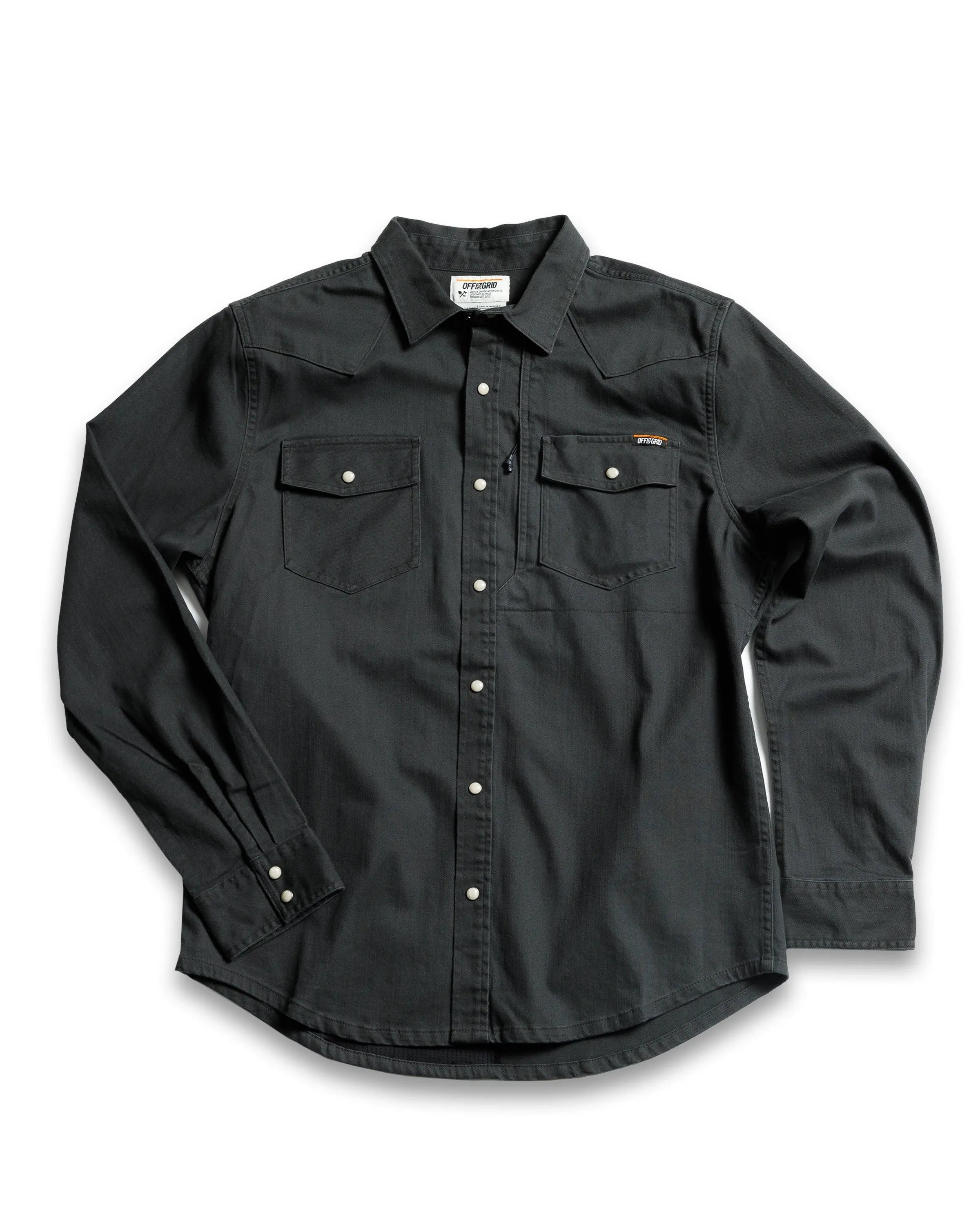 Earl Denim Shirt - Vintage Black Off The Grid Surplus