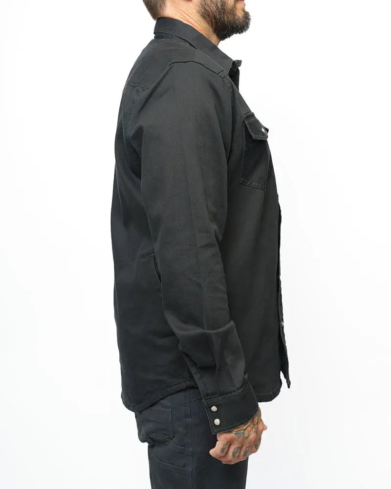 Earl Denim Shirt - Vintage Black Off The Grid Surplus