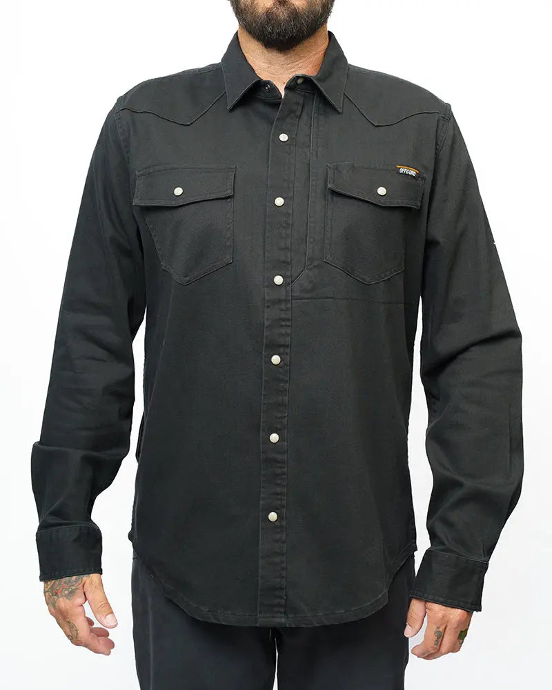Earl Denim Shirt - Vintage Black Off The Grid Surplus