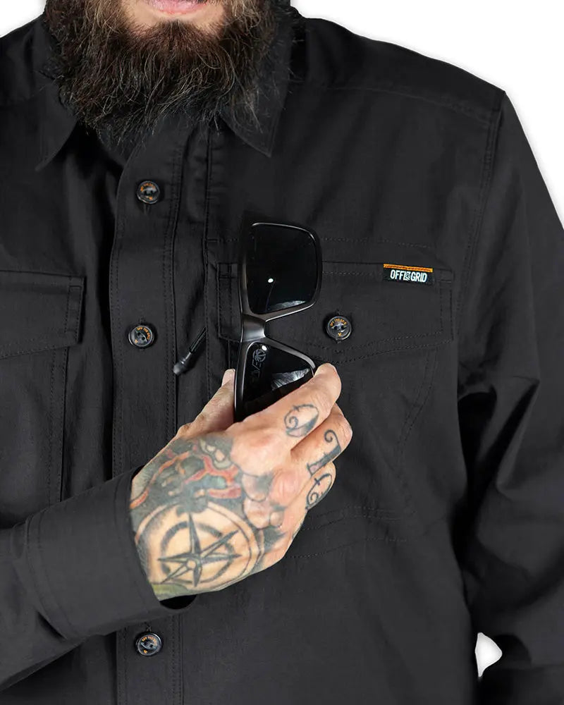 Echo Bravo LS Shirt - Vintage Black Off The Grid Surplus