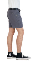 LEVINAS Everyday Stretch Shorts in grey, business casual style, front view