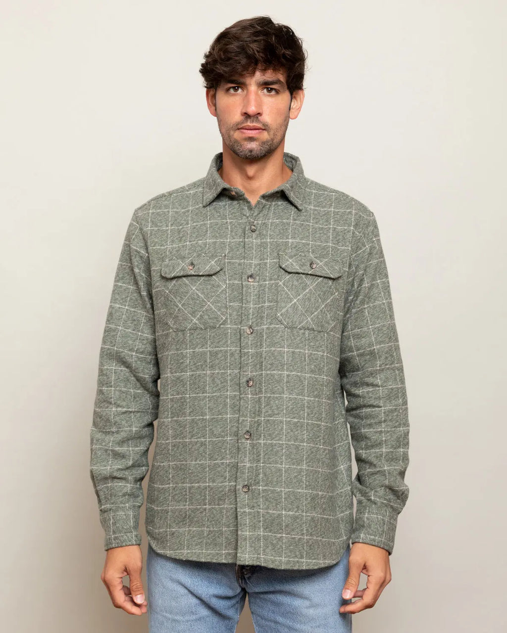 Grand Flannel, Moss Green MuskOx Flannels