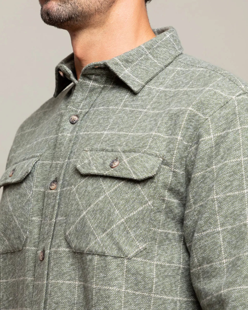 Grand Flannel, Moss Green MuskOx Flannels