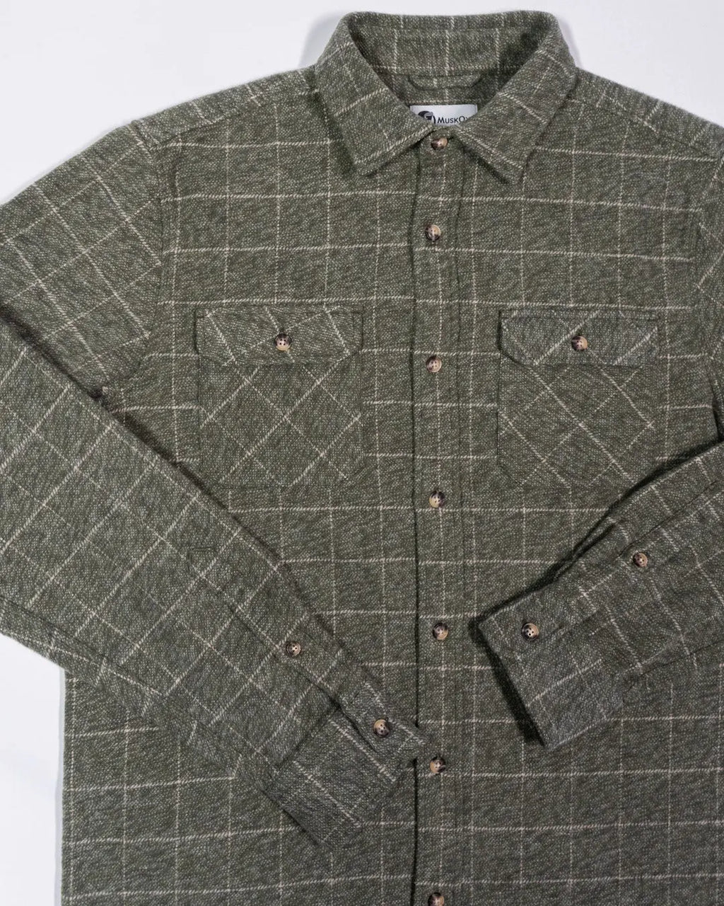 Grand Flannel, Moss Green MuskOx Flannels