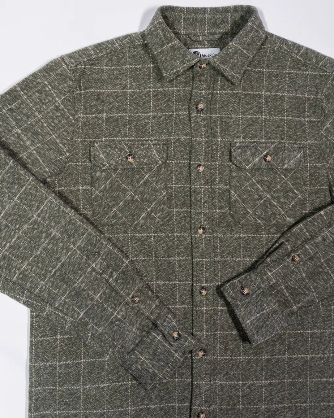 Grand Flannel, Moss Green MuskOx Flannels
