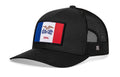 Iowa Flag Trucker Hat  |  Black Iowa Flag Snapback Haka Hat