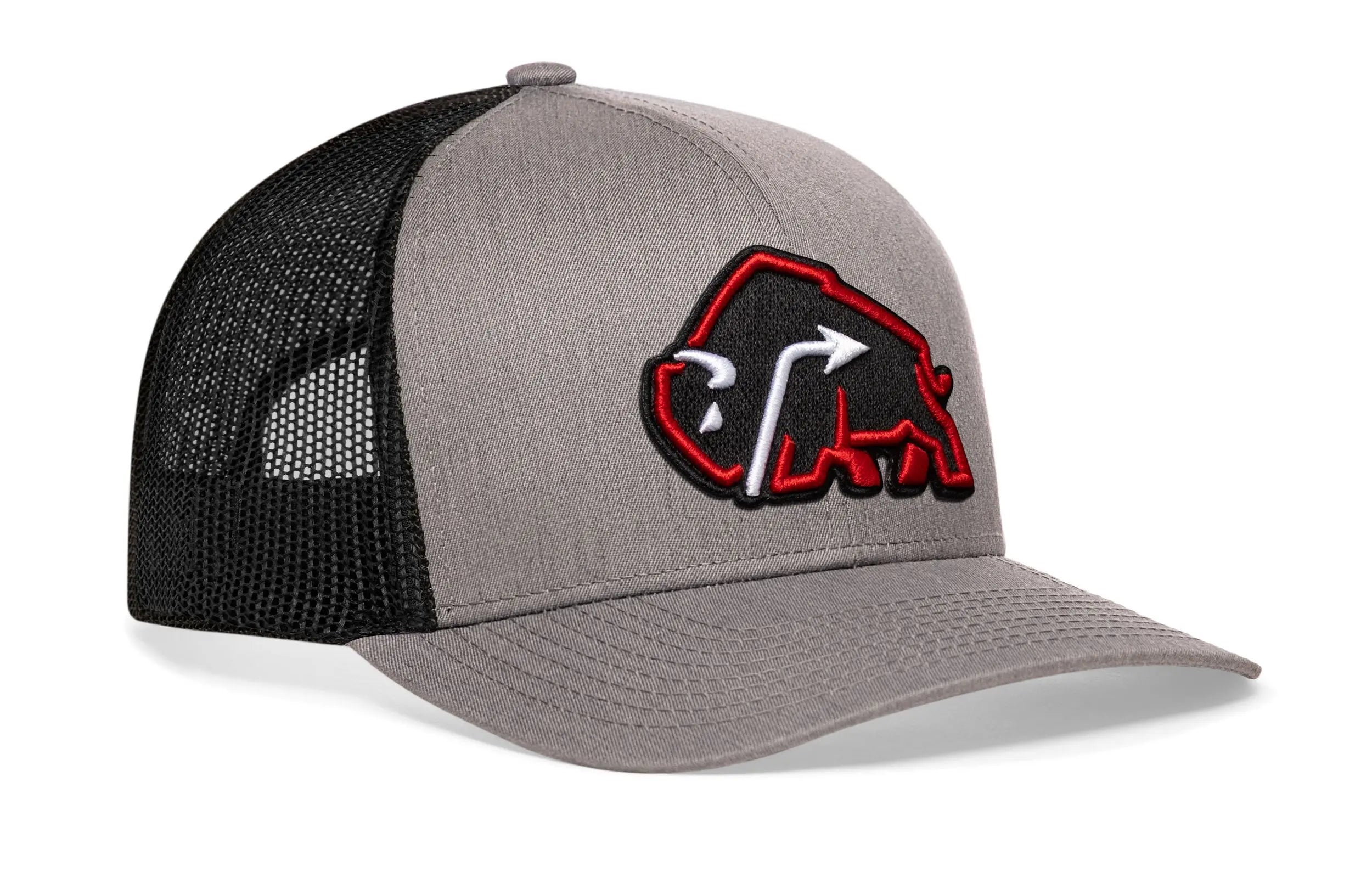 JBR x Haka Red Bison  |  Gray-Black Buffalo Snapback Haka Hat