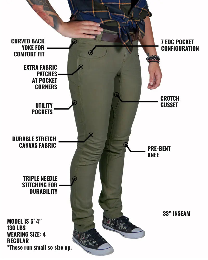 Kestral Women's Pant - Dark Olive Off The Grid Surplus