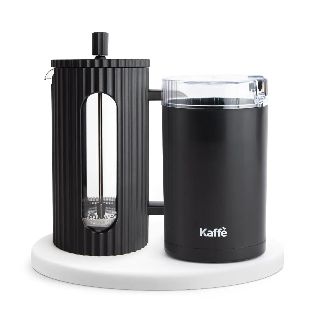 French Press Essentials Bundle, Black Kaffe Products