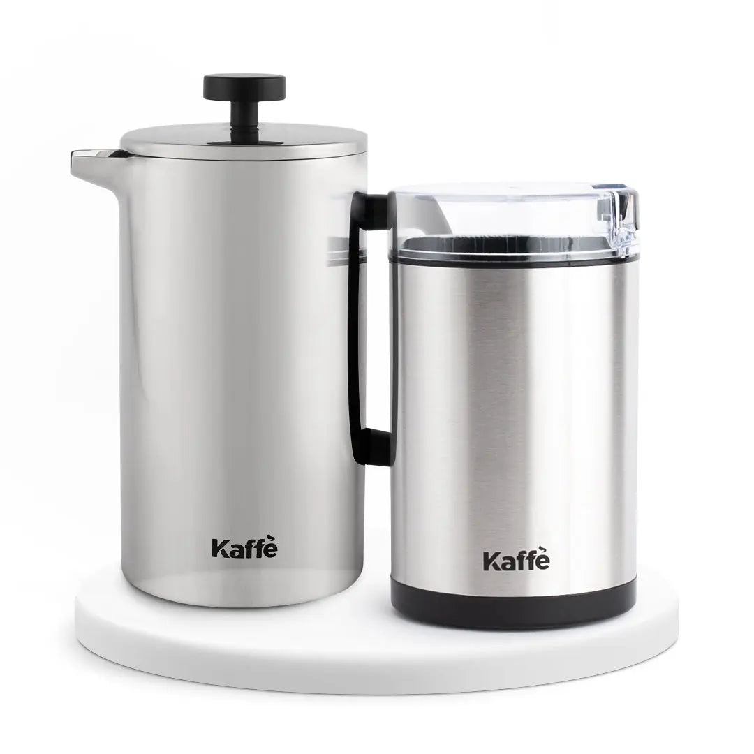 French Press Essentials Bundle, Stainless Steel Kaffe Products