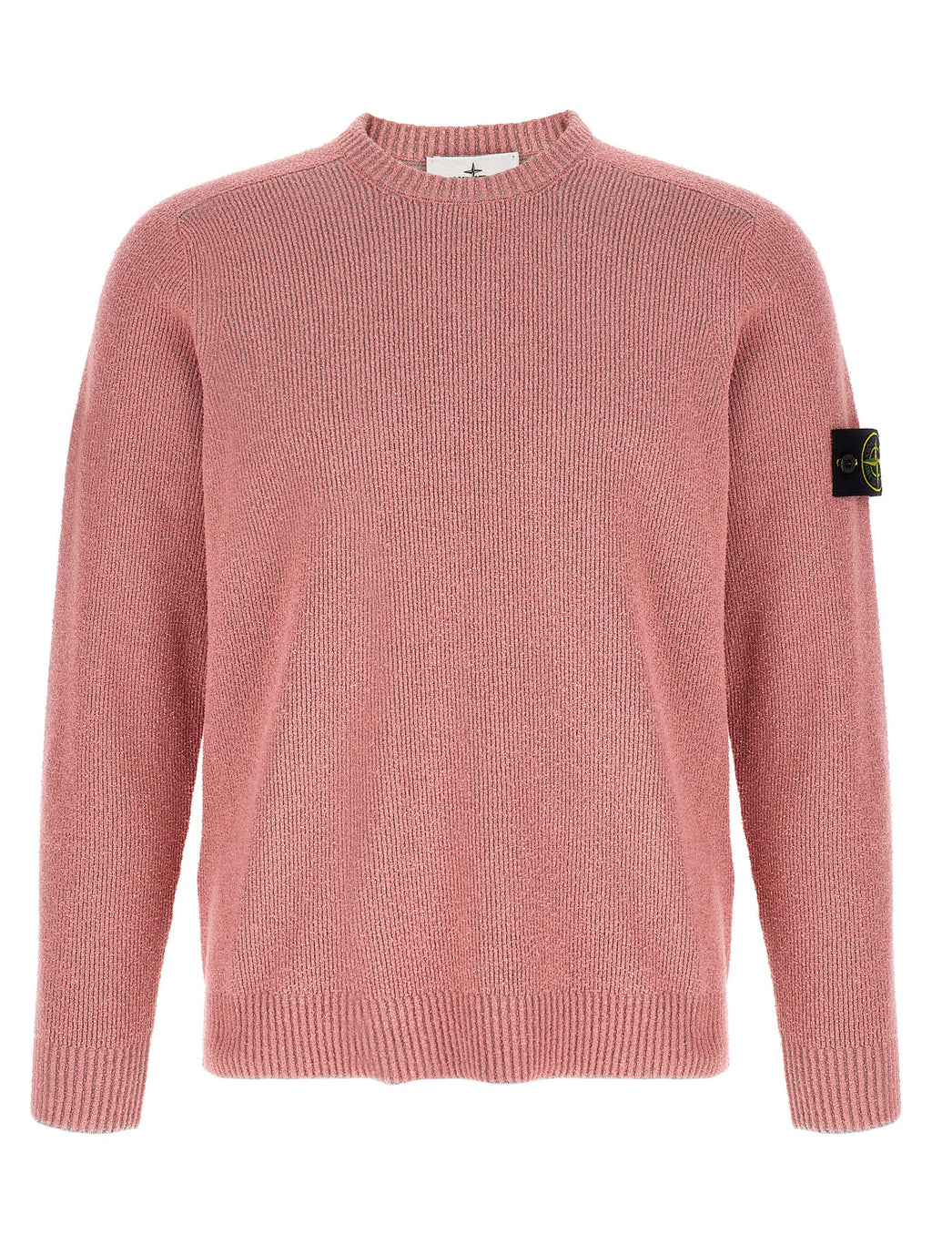Stone Island 5100033 Bouclé Cotton Crewneck Sweater Stone Island