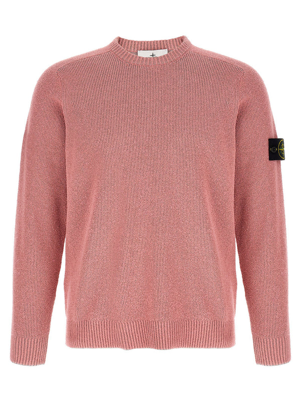 Stone Island 5100033 Bouclé Cotton Crewneck Sweater Stone Island
