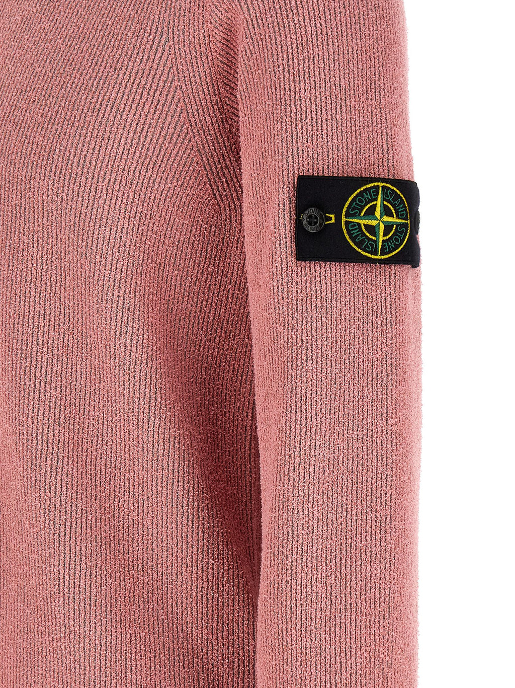 Stone Island 5100033 Bouclé Cotton Crewneck Sweater Stone Island