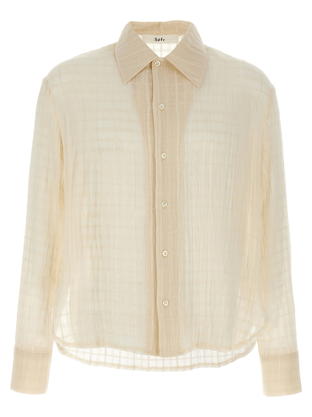 Séfr Ignacio Shirt — Beige Plaid Séfr