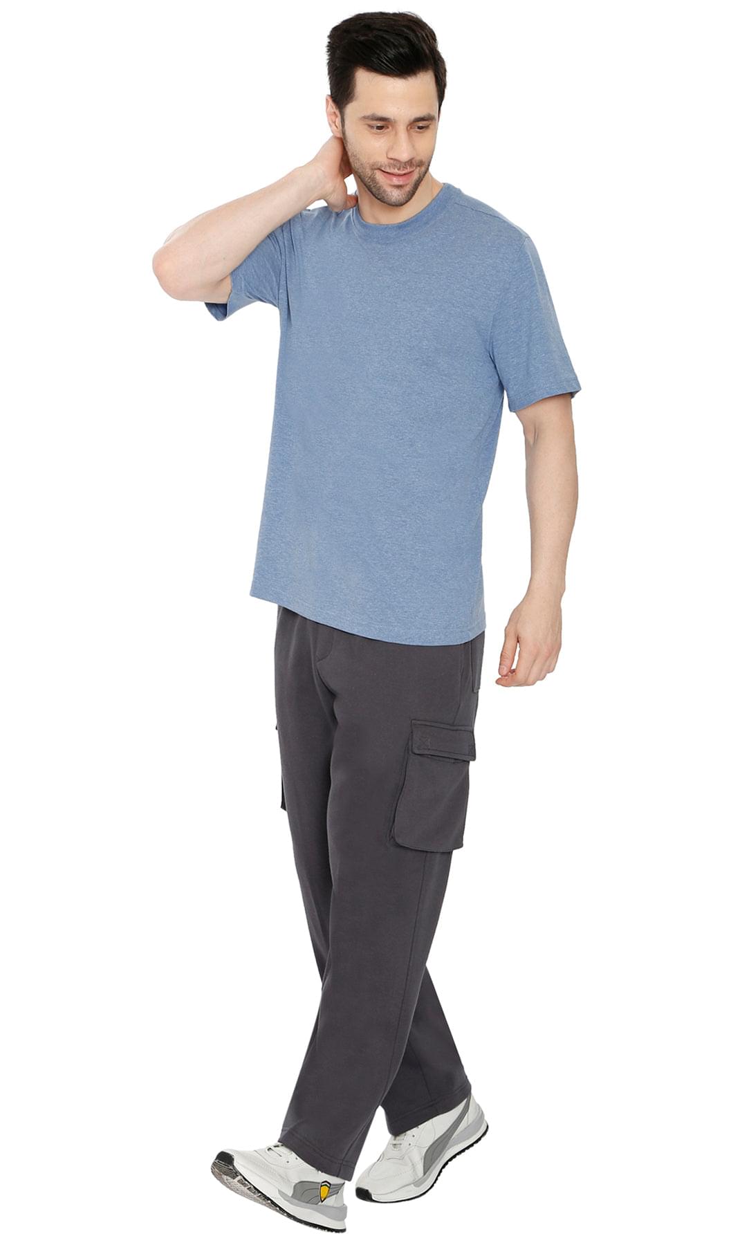 Men's Brushed Fleece Cargo Pants — Pull-On with Inner Drawstring TURTLE BAY APPAREL